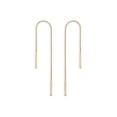 thumbnail image 1 of Miabella 925 Sterling Silver or 18Kt Yellow Gold Over Silver Bar Drop Threader Chain Earrings for Women Teen Made in Italy (4 Inches, yellow-gold-plated-silver), 1 of 6