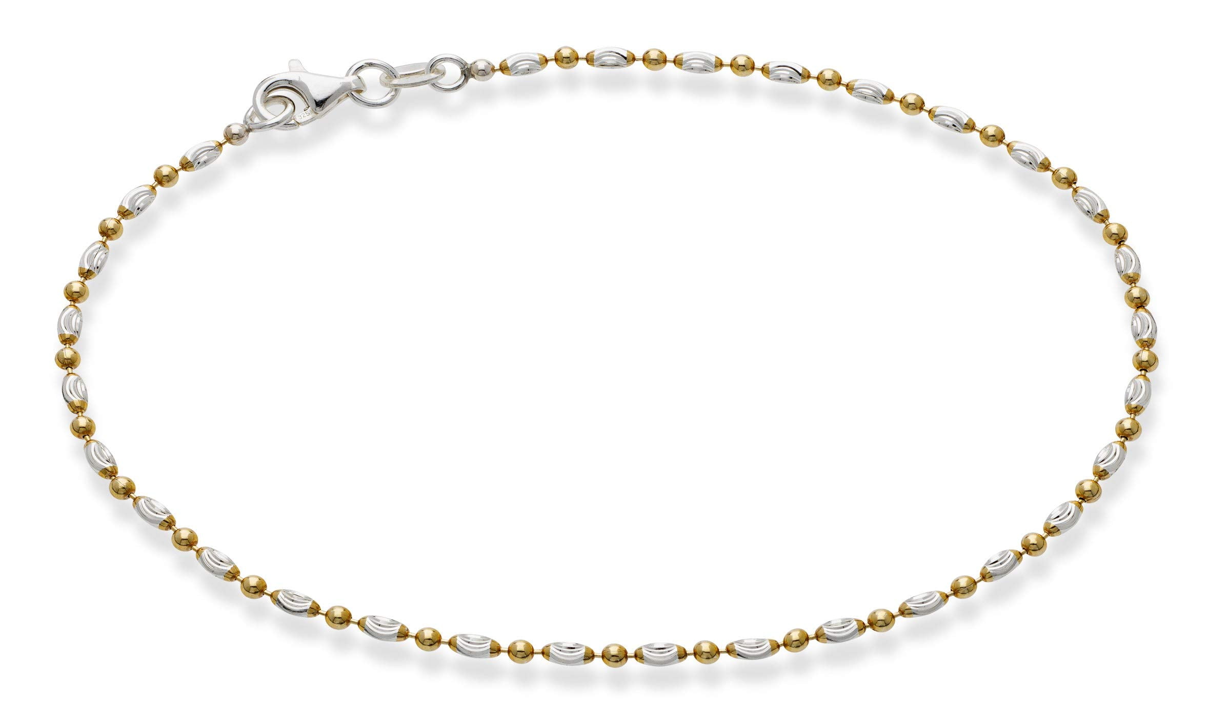 Gold Anklet Silver Rope Anklet Ankle Bracelet 3mm Sparkle Rope