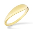 thumbnail image 1 of Miabella 925 Sterling Silver or 18Kt Yellow Gold Over Silver Signet Ring for Women Made in Italy (yellow-gold-plated-silver, 8), 1 of 6