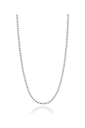 Italian 925 Sterling Silver 2mm Ball Chain Solid Bead Necklace Made in Italy (Length 22 Inches (men's average length))