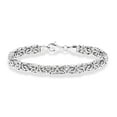 thumbnail image 1 of Miabella Italian 925 Sterling Silver Byzantine Bracelet for Women, Handmade in Italy (Length 7 Inches (Small)), 1 of 7