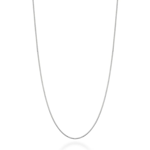 Miabella Solid 925 Sterling Silver Italian 1mm Box Chain Necklace for Women, Made in Italy (Length 16 Inches (X-Small))