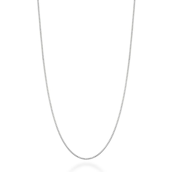 Miabella Solid 925 Sterling Silver Italian 1mm Box Chain Necklace for Women, Made in Italy (Length 26 Inches)