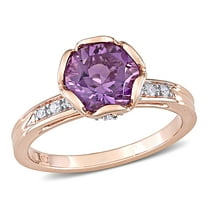Everly Women's Amethyst 14K Rose Gold Engagement Ring