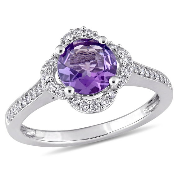 Everly Women's Amethyst 14k White Gold Ring