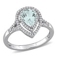 thumbnail image 1 of Everly Women's Aquamarine 14k White Gold Ring, 1 of 8