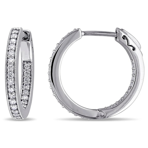 Everly Women's Diamond 10k White Gold Earrings