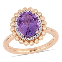 Everly Women's Amethyst 14k Rose Gold Ring