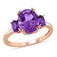 thumbnail image 1 of Everly Women's Amethyst 14K Rose Gold Engagement Ring, 1 of 8