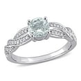 thumbnail image 1 of Everly Women's Aquamarine 14K White Gold Engagement Ring, 1 of 7