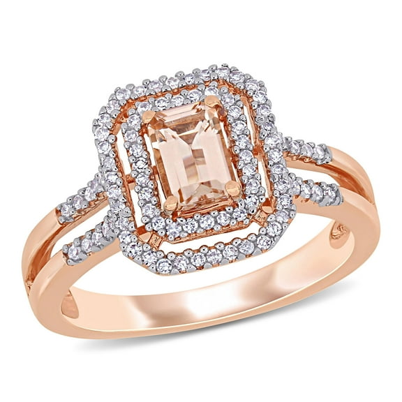 Everly Women's Morganite 10K Rose Gold Engagement Ring