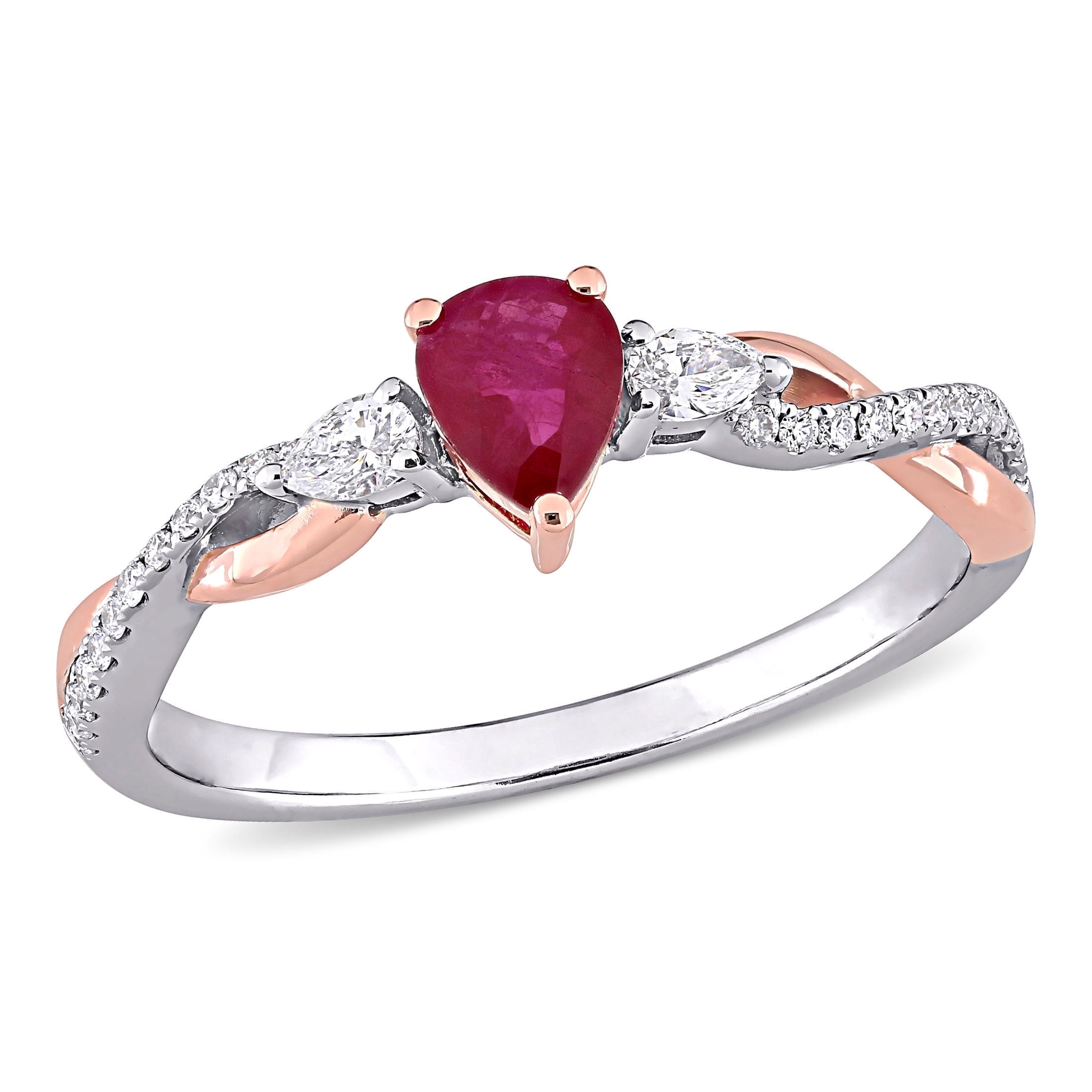 Everly Women's Ruby 14k Two-tone Gold Ring