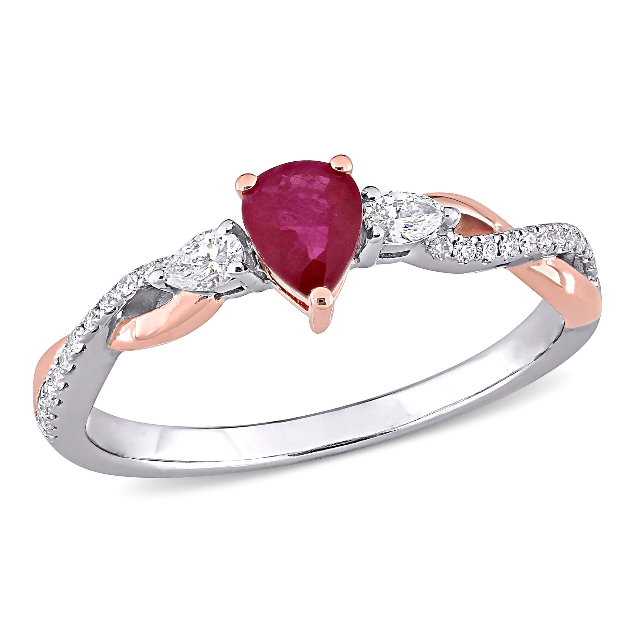 Everly Women's Ruby 14k Two-tone Gold Ring