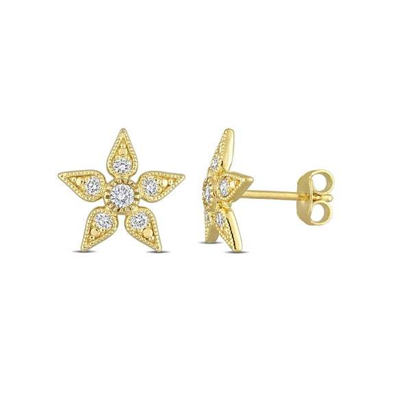 Everly Women's Diamond 10k Yellow Gold Earrings