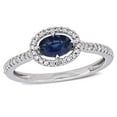 thumbnail image 1 of Everly Women's Sapphire 14K White Gold Engagement Ring, 1 of 7