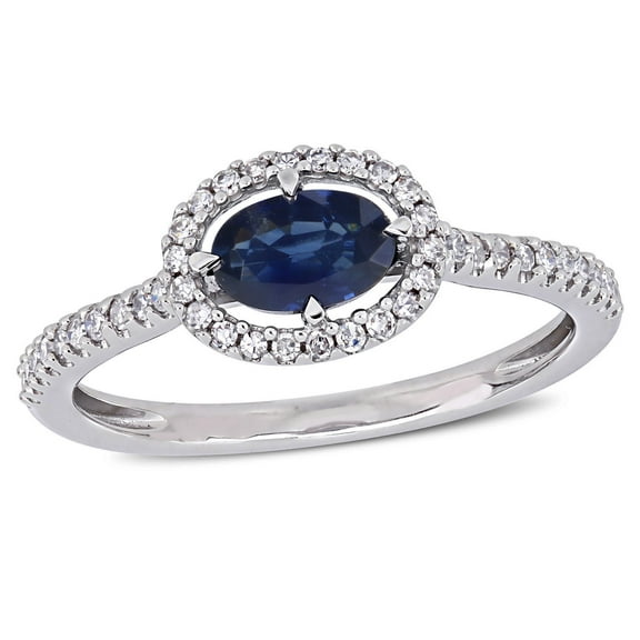 Everly Women's Sapphire 14K White Gold Engagement Ring