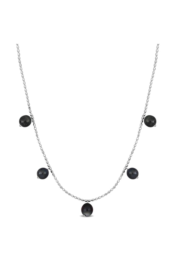 Women's Pearl Sterling Silver Necklace