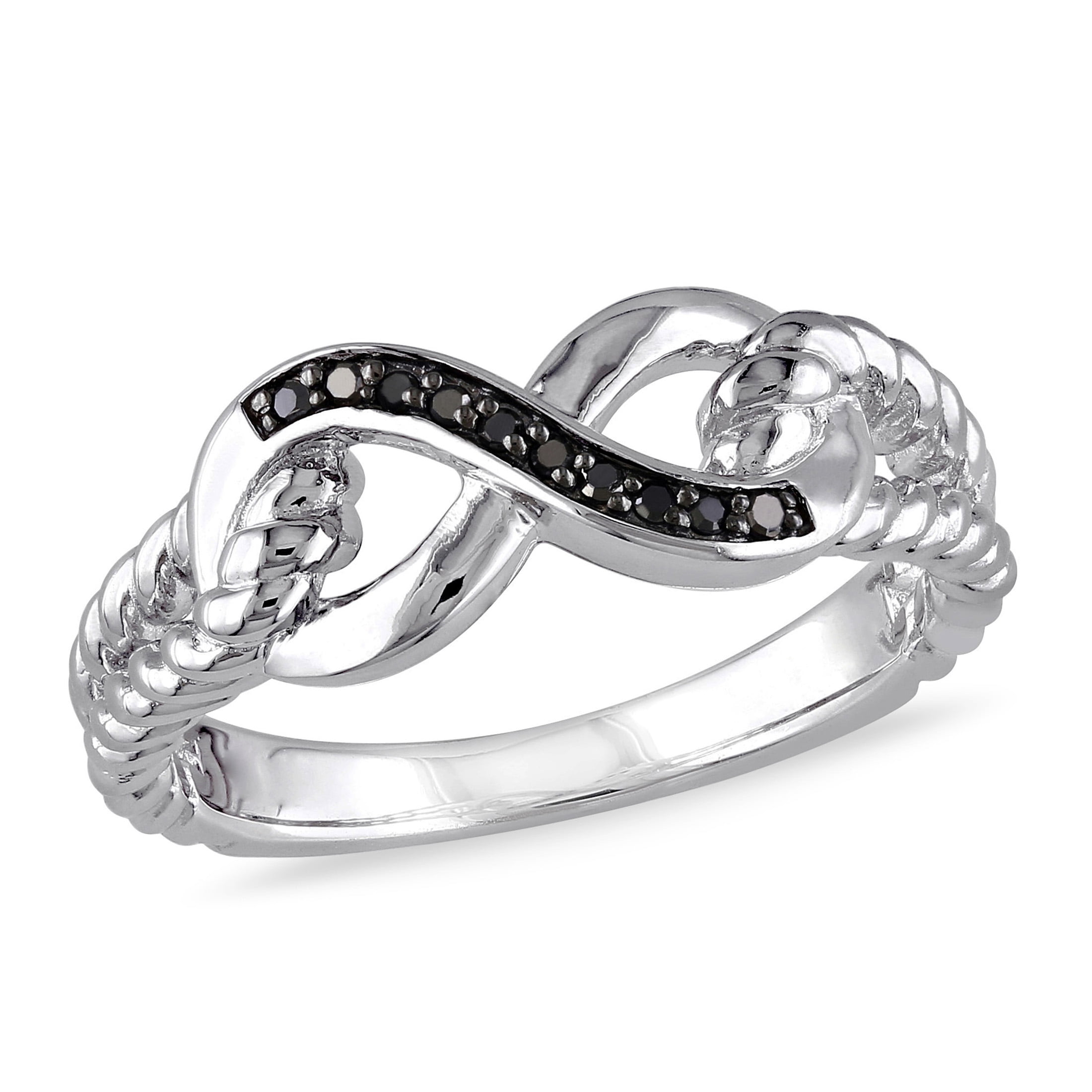 atjewels 925 Sterling Silver Prong set infinity Ring for Women's MOTHE –  atjewels.in