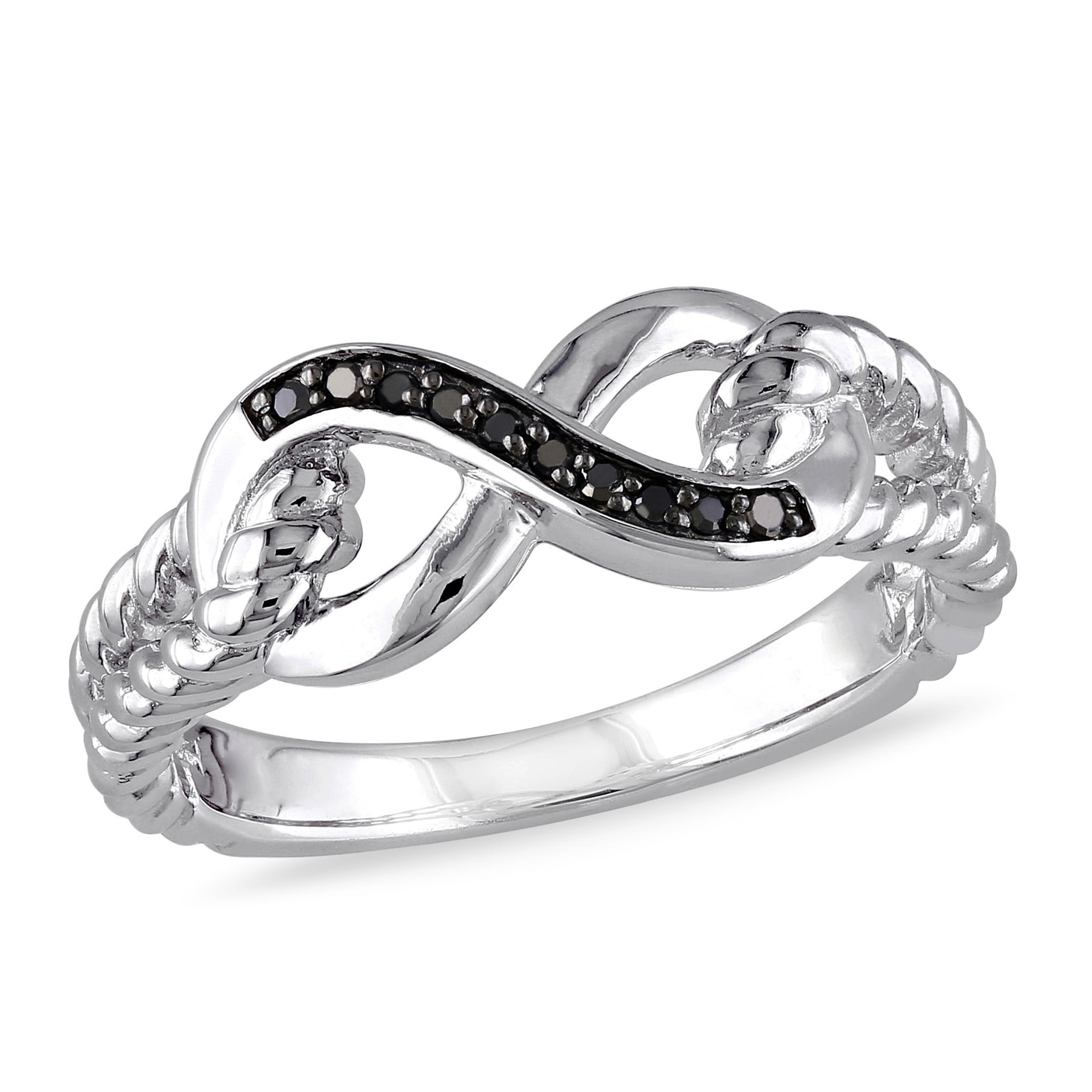 Black diamond infinity ring online