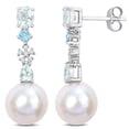 thumbnail image 1 of Everly Women's Cultured Pearl 14k White Gold Earrings, 1 of 5