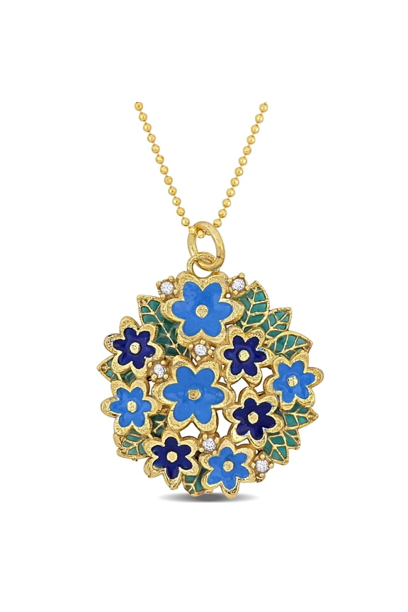 Women's Turquoise Yellow Gold Plated Necklace