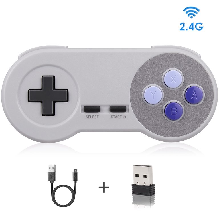 2 Controle Super Nintendo Snes Usb P/ Pc Jogos Raspberry Mac