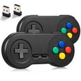 thumbnail image 1 of Miadore 2 Pack 2.4 GHz Wireless USB Controller Compatible with Super NES Games, SNES Controller you with USB Wireless Receiver Compatible with PC, Windows,iOS, Liunx, Android Device, 1 of 1
