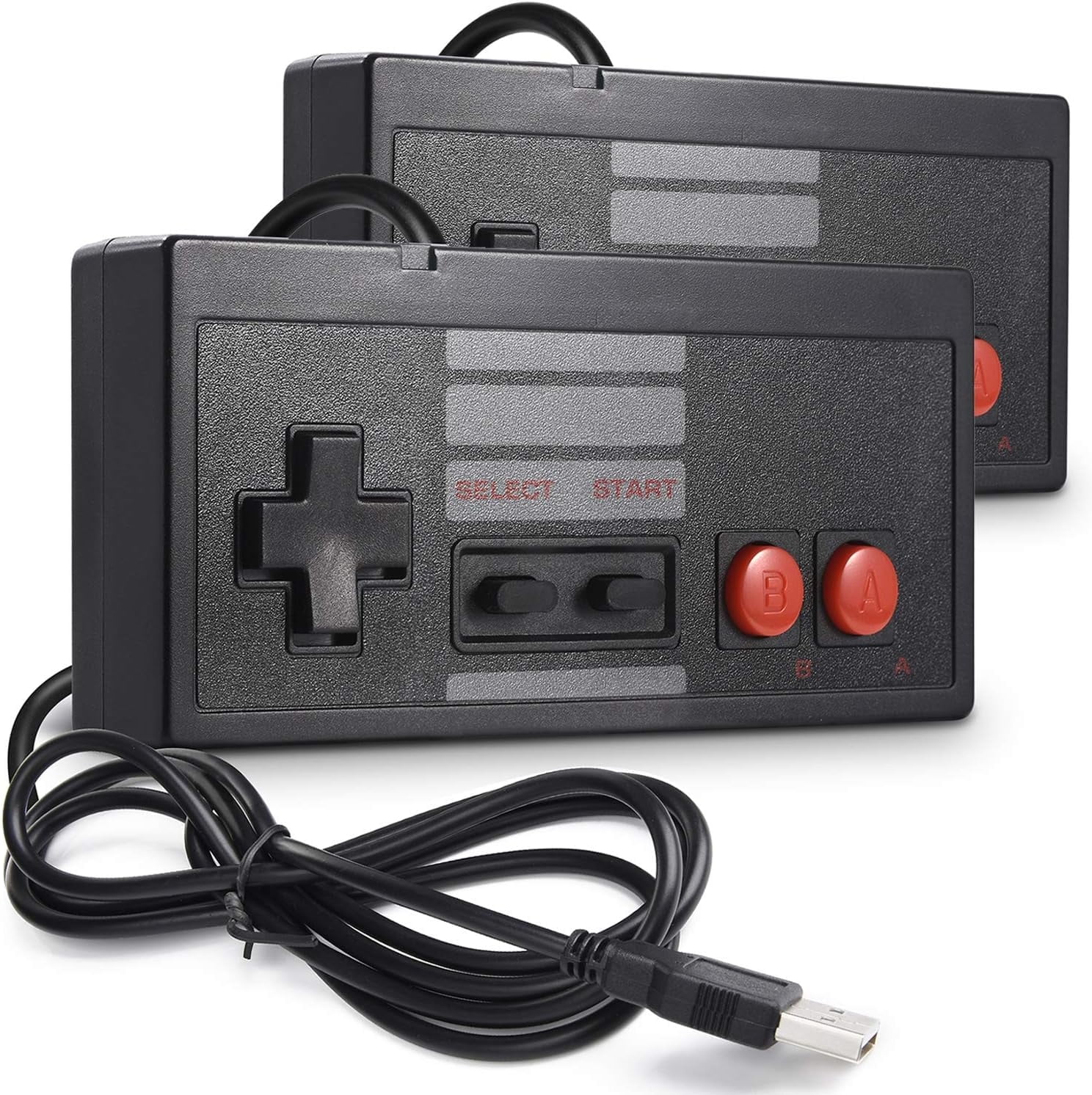 Miadore 2 Pack Classic USB Controller for NES Gaming, Wired PC USB NES