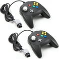 thumbnail image 1 of Miadore 2Pack N64 Mini Controller, Retro Wired Mini N64 Controller Gamepad Remote for N64 Console Video Games System(Black), 1 of 8