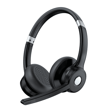 Miadore Trucker Bluetooth Headset with Noise canceling Microphone, Office Bluetooth Headset 40hrs Talking Time for Skype, Truck Drivers, Call Center and Skype