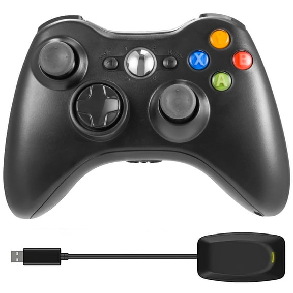 Miadore Xbox 360 Wireless Controller, 2.4G Wireless Controller Gamepad with Vibration for Xbox 360 Windows 7 8 10