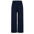 thumbnail image 1 of Miaeowve Boys' Pull-on School Uniform Twill Pant Straight Fit Regular Slacks Solid Color Stretch Navy Blue 150, 1 of 6