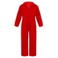 thumbnail image 1 of Miaeowve Kids Boys Mechanic Costume Dance Coveralls Long Sleeve Solid Twill Overalls Boilersuit Red 6, 1 of 5