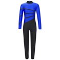 thumbnail image 1 of Miaeowve Kids Girls Long Sleeve Unitard Gymnastics Leotards Dance Ballet Athletic Jumpsuits Blue 10, 1 of 7
