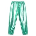 thumbnail image 1 of Miaeowve Kids Shiny Metallic Hip Hop Dance Pants for Boys Girls Pull-on Trousers 70s Party Disco Dancewear Blue Green 10, 1 of 7