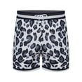 thumbnail image 1 of Miaeowve Men's Leopard Print Shorts with Pockets Quick Dry Stretchy Beach Shorts Swim Trunks Lining White M, 1 of 7