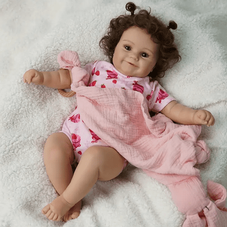 Miaio RLifelike Reborn Baby Dolls-20 inch Real Baby Feeling Realistic,Smiling Babies for Kids Gift Age 3+