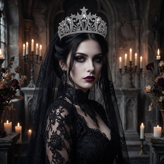 Miallo Halloween Ghost Tiara for Women, Silver Crystal Scream Mask Crown, Spooky Gothic Costume Accessories