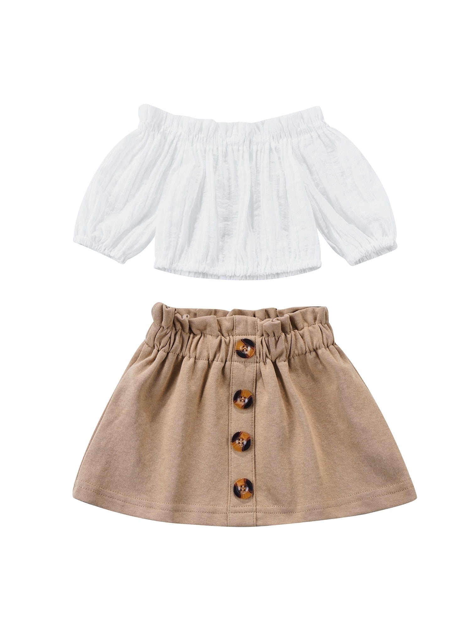 Khaki skirt for baby girl hot sale