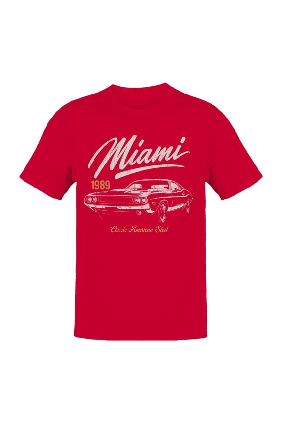 Miami 1989 Classic Car Design Men's T-shirt