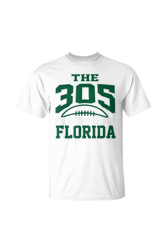 Miami 305 Area Code Runs Florida Proud State Culture Apparel TShirt