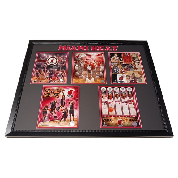 Miami Basketball 2005-2011 Legends 18x35 Custom Frame
