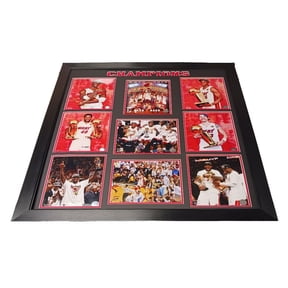 Miami Basketball Champions 30x34 Custom Frame