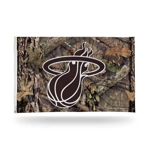 Miami Basketball Heat 3x5 Indoor Outdoor Camo Banner Flag with grommets for hanging