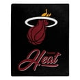 thumbnail image 1 of The Northwest Group  Miami Heat 50" x 60" Signature Raschel Plush Throw Blanket, 1 of 2