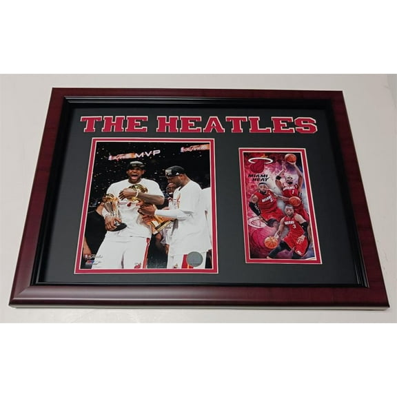Miami Basketball The Heatles 12x18 Custom Frame