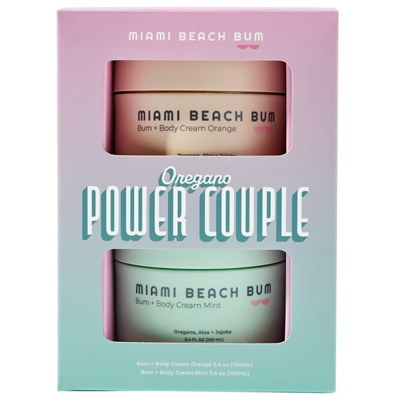 Miami Beach Bum Oregano-powered Bum + Body Cream Kit of 2