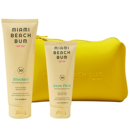 Miami Beach Bum Reef-Safe Mineral SPF30 Sunscreen Set of 2