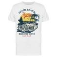 thumbnail image 1 of Miami Beach, Ride The Wave T-Shirt Men -Image by Shutterstock, Male Small, 1 of 2