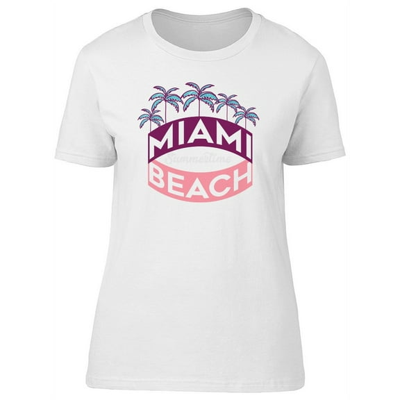 Miami Beach Summertime T-Shirt Women -Image by Shutterstock, Female XX-Large